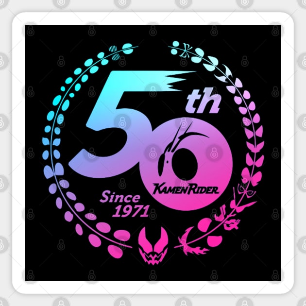 KAMEN RIDER 50TH ANNIVERSARY Sticker by Tokuproject